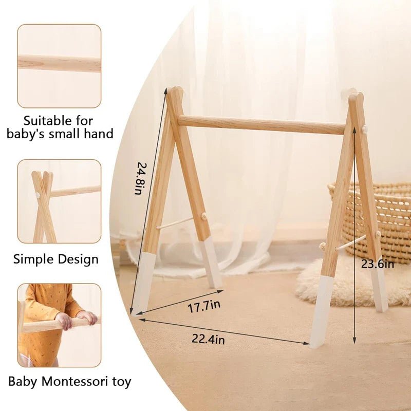 Premium Wooden Rattle Teether Set - Cake Pops Parties