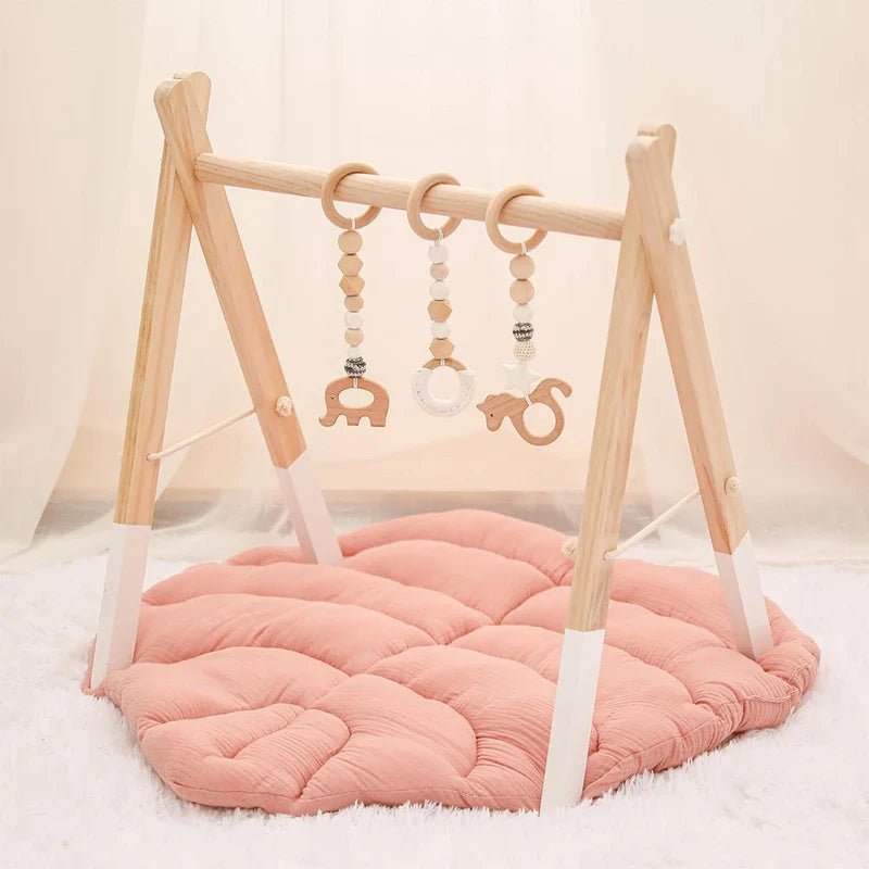 Premium Wooden Rattle Teether Set - Cake Pops Parties