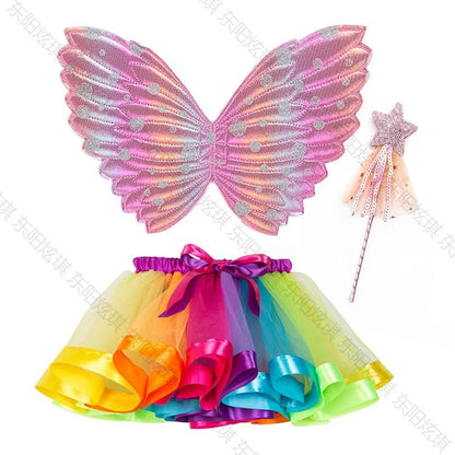 Princess Butterfly Wings & Flower Fairy Skirt Set - Cake Pops Parties