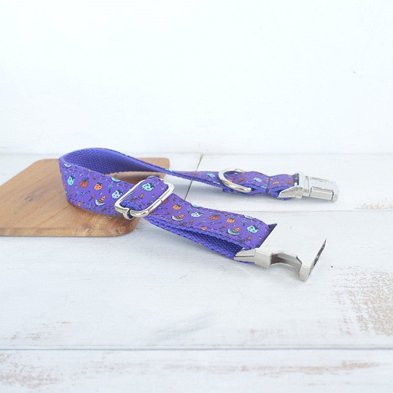 Purple Halloween Pet Set Dog Collar - Cake Pops Parties