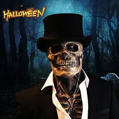 Realistic 3D Skull Mask with Movable Jaw - Cake Pops Parties