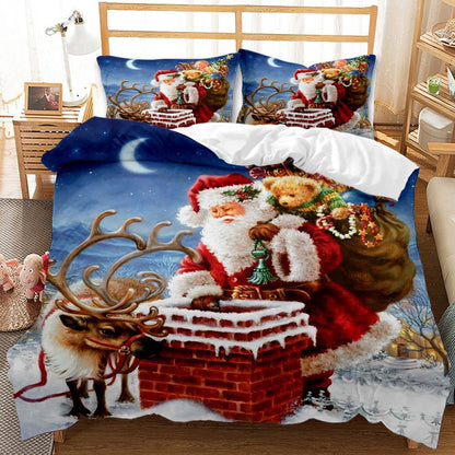Red Christmas 3D Bedding Set - Cake Pops Parties