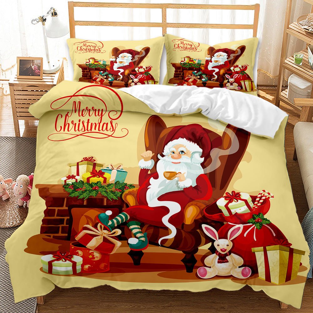Red Christmas 3D Bedding Set - Cake Pops Parties