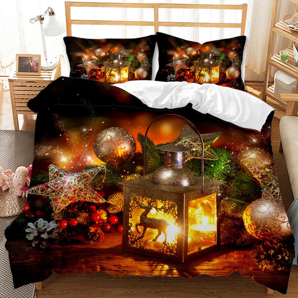 Red Christmas 3D Bedding Set - Cake Pops Parties