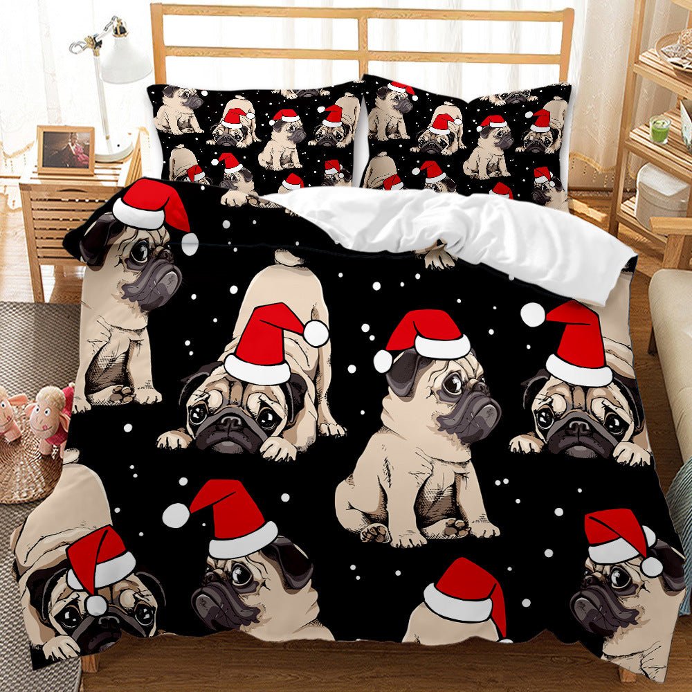 Red Christmas 3D Bedding Set - Cake Pops Parties