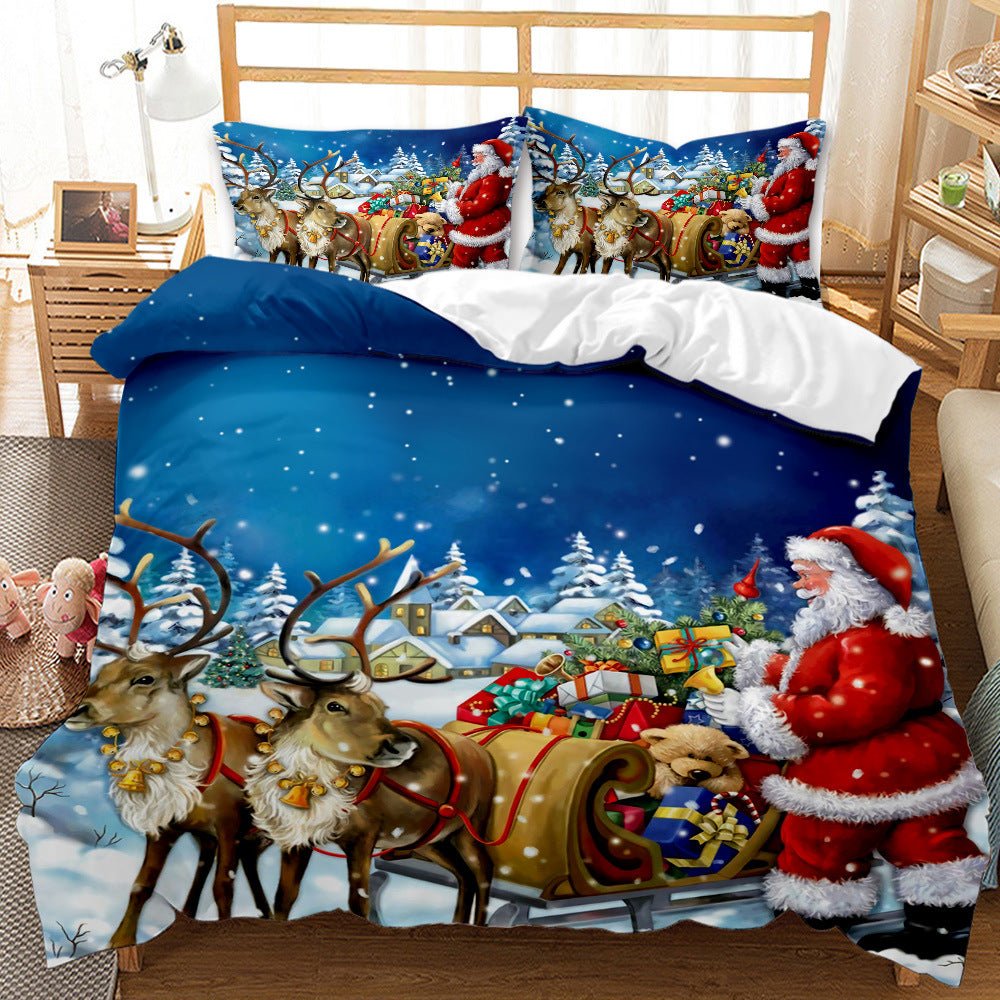 Red Christmas 3D Bedding Set - Cake Pops Parties