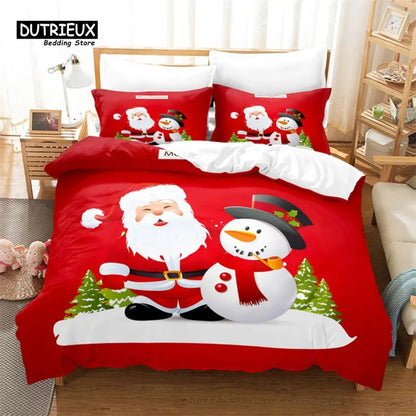 Red Christmas Bedding Set - Cake Pops Parties