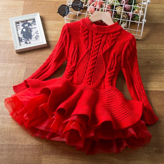 Red Christmas Party Dress for Girls - Cake Pops Parties
