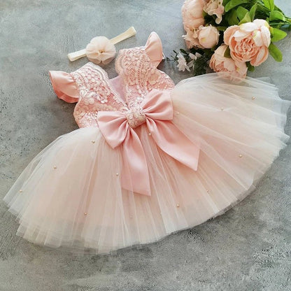 Red Lace Princess Party Dress - Cake Pops Parties