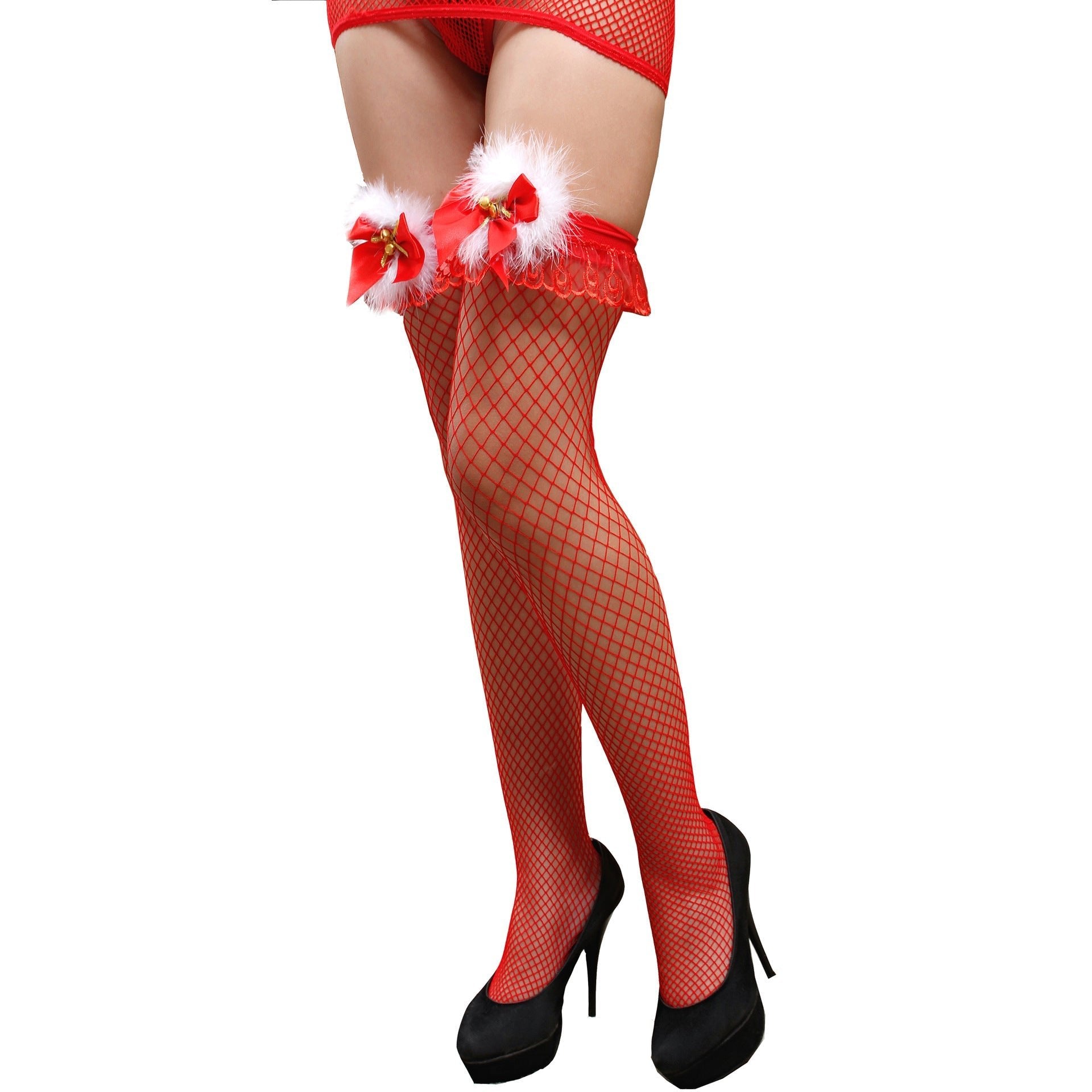 Red Long Bow Christmas Stockings - Cake Pops Parties