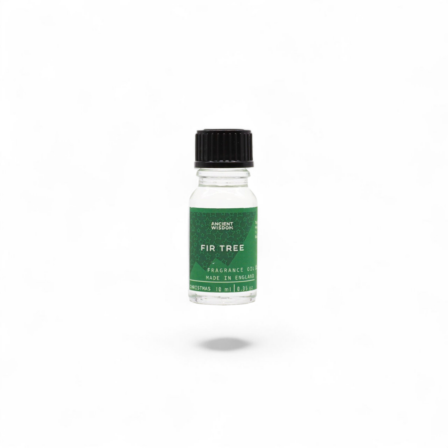 Fir Tree Fragrance Oil 10ml bottle, showcasing refreshing forest aroma, perfect for Christmas gifts and stocking fillers, great choice for festive fragrance to elevate home fragrance, perfect addition to a pamper pack or aromatherapy session.