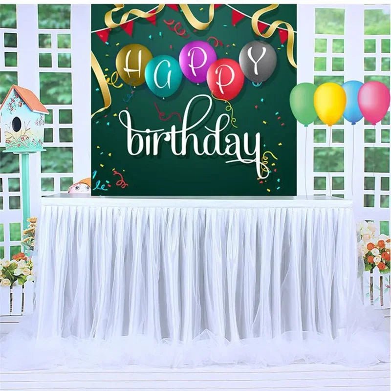 Romantic Tulle Table Skirt - Cake Pops Parties
