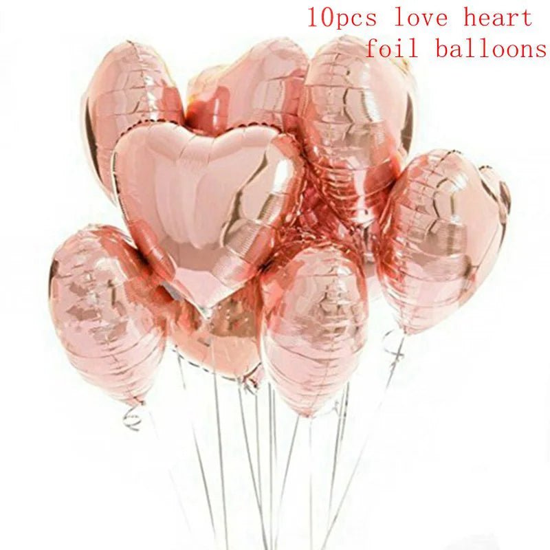 Rose Gold Balloons Set & Confetti - Cake Pops Parties