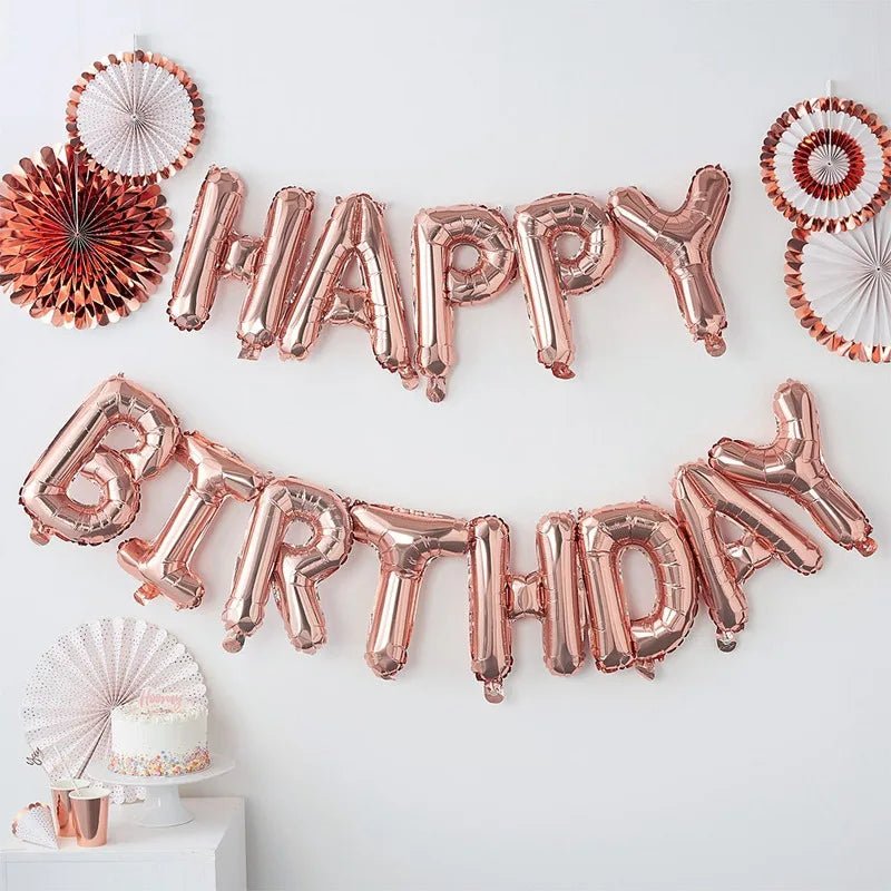 Rose Gold Balloons Set & Confetti - Cake Pops Parties