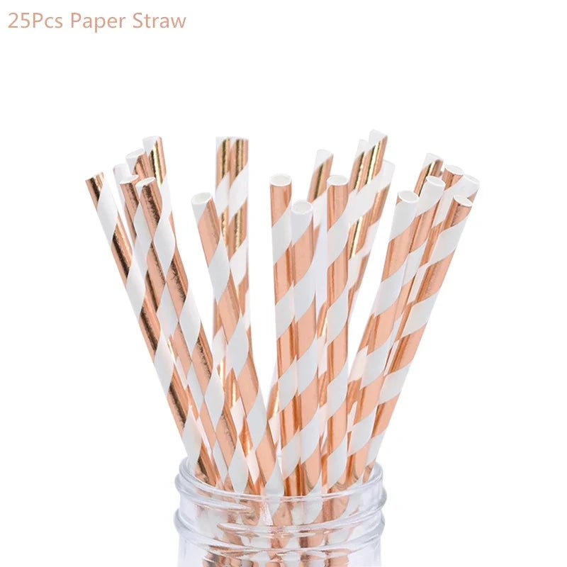 Rose Gold Confetti Balloons & Party Decorations - Cake Pops Parties
