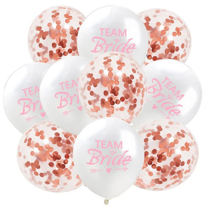 Rose Gold Team Bride Balloons - Cake Pops Parties