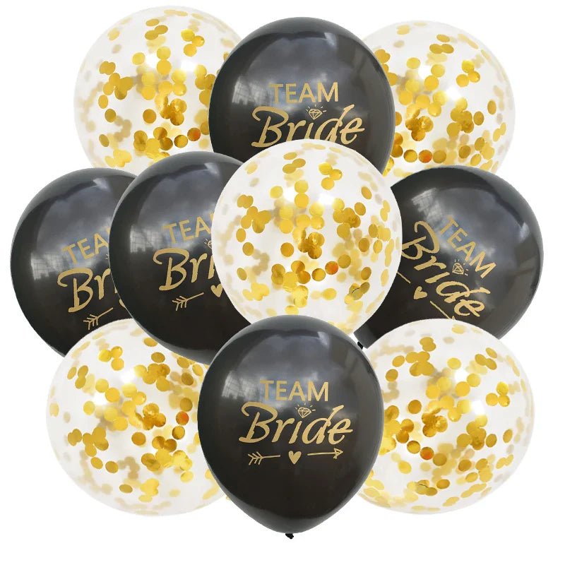 Rose Gold Team Bride Balloons - Cake Pops Parties