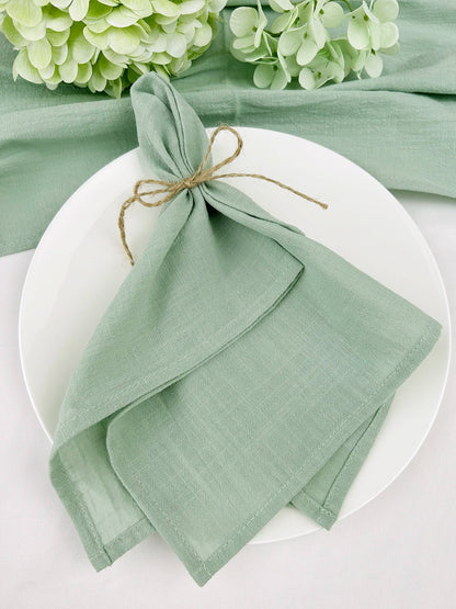 Rustic Blue Cotton Napkin Set - Cake Pops Parties