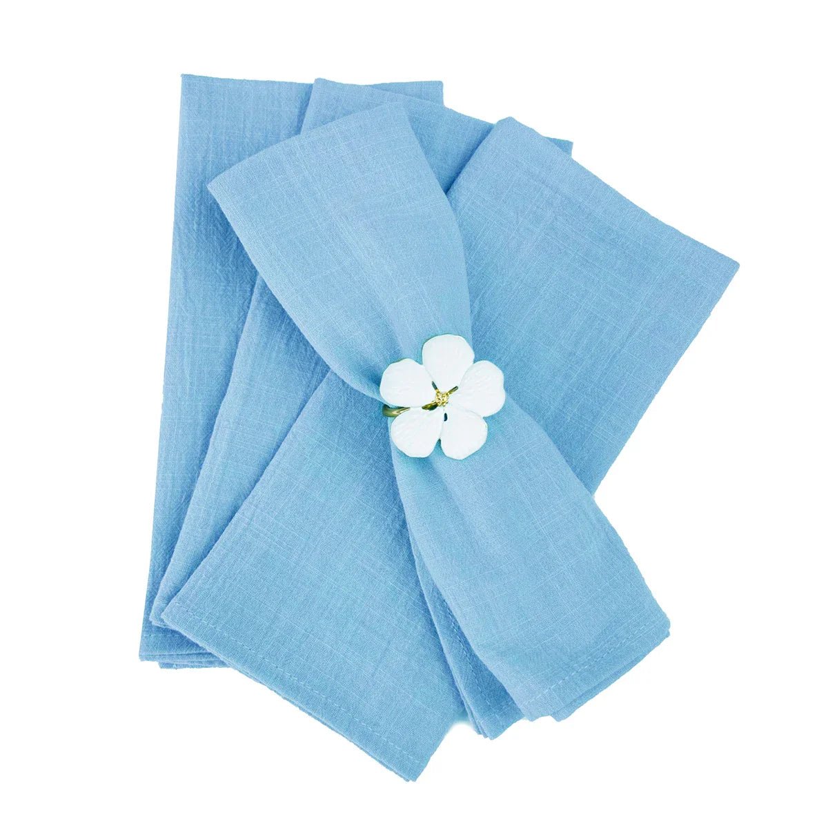 Rustic Blue Cotton Napkin Set - Cake Pops Parties