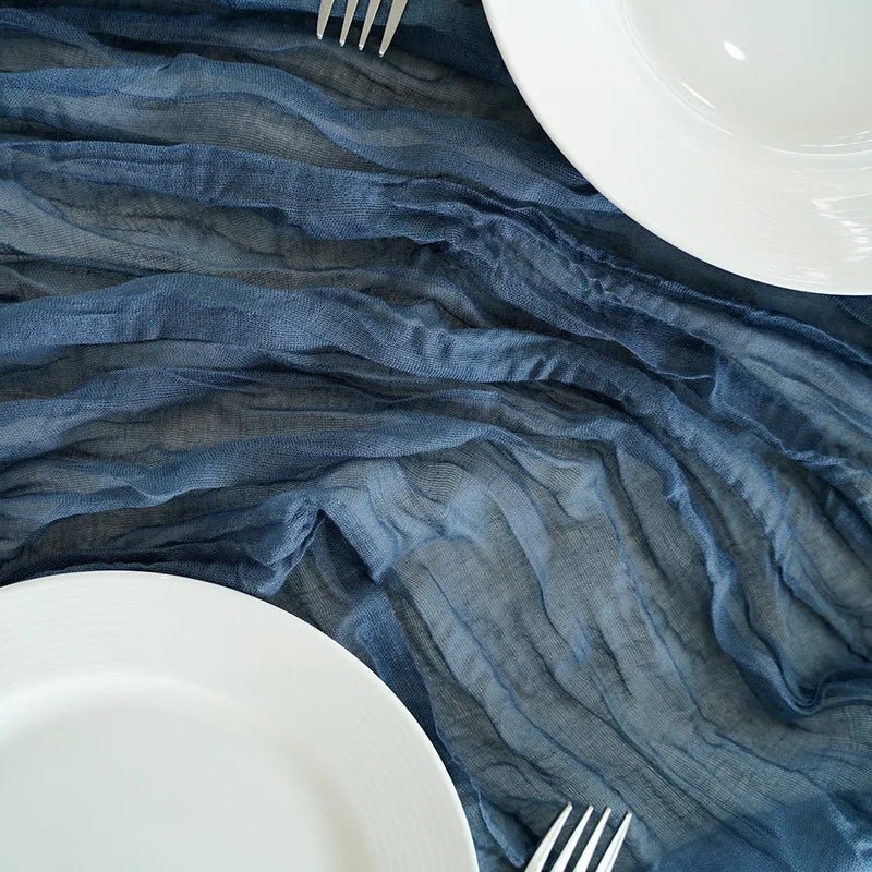 Rustic Cotton Cheesecloth Table Runner - Cake Pops Parties