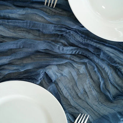 Rustic Cotton Cheesecloth Table Runner - Cake Pops Parties