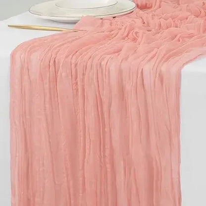 Rustic Cotton Cheesecloth Table Runner - Cake Pops Parties
