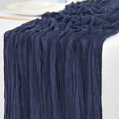 Rustic Cotton Cheesecloth Table Runner - Cake Pops Parties