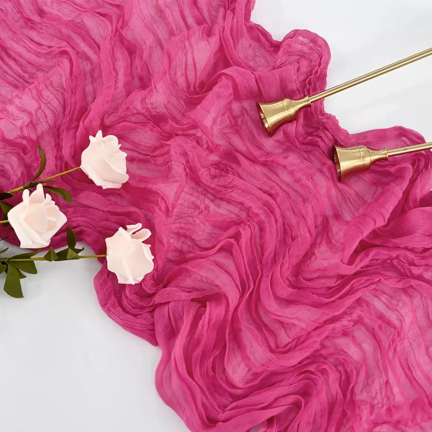 Rustic Cotton Cheesecloth Table Runner - Cake Pops Parties