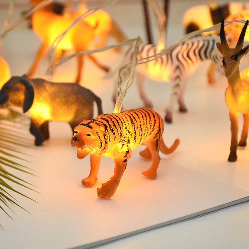 Safari Animal String Lights - Jungle Dinosaur Theme - Cake Pops Parties