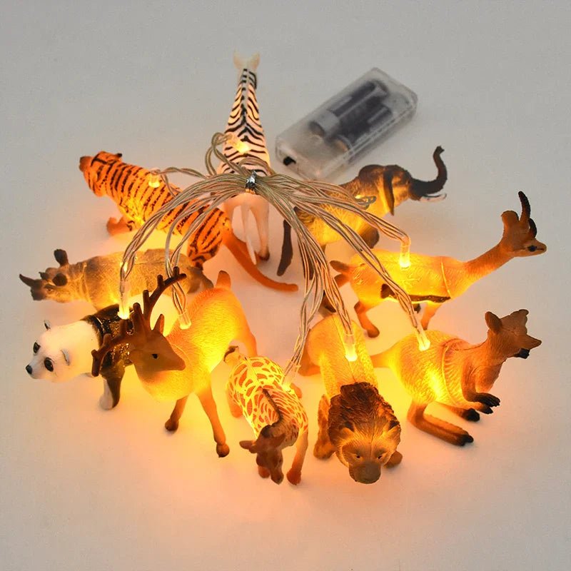 Safari Animal String Lights - Jungle Dinosaur Theme - Cake Pops Parties