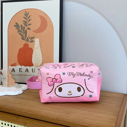 Sanrio Cartoon Makeup Bag | Large Capacity Waterproof Travel Storage - Cake Pops Parties