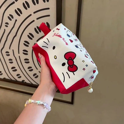Sanrio Cartoon Makeup Bag | Large Capacity Waterproof Travel Storage - Cake Pops Parties