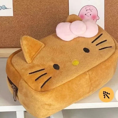 Sanrio Hello Kitty Plush Pencil Case Cosmetic Bag School Storage - Cake Pops Parties