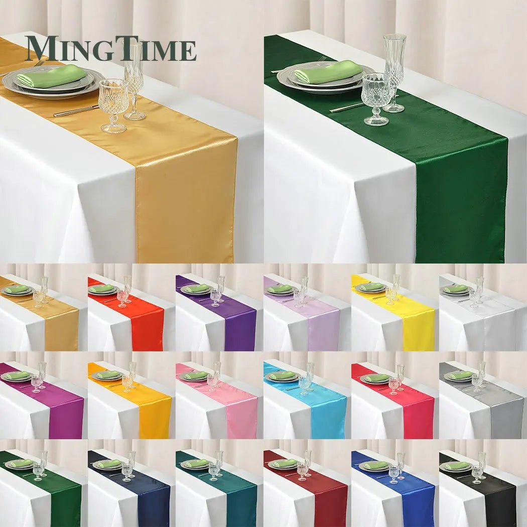 Satin Table Runner 30cm X 275cm - Wedding Party Essential - Cake Pops Parties