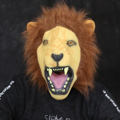 Scary Lion Halloween Party Mask - Cake Pops Parties