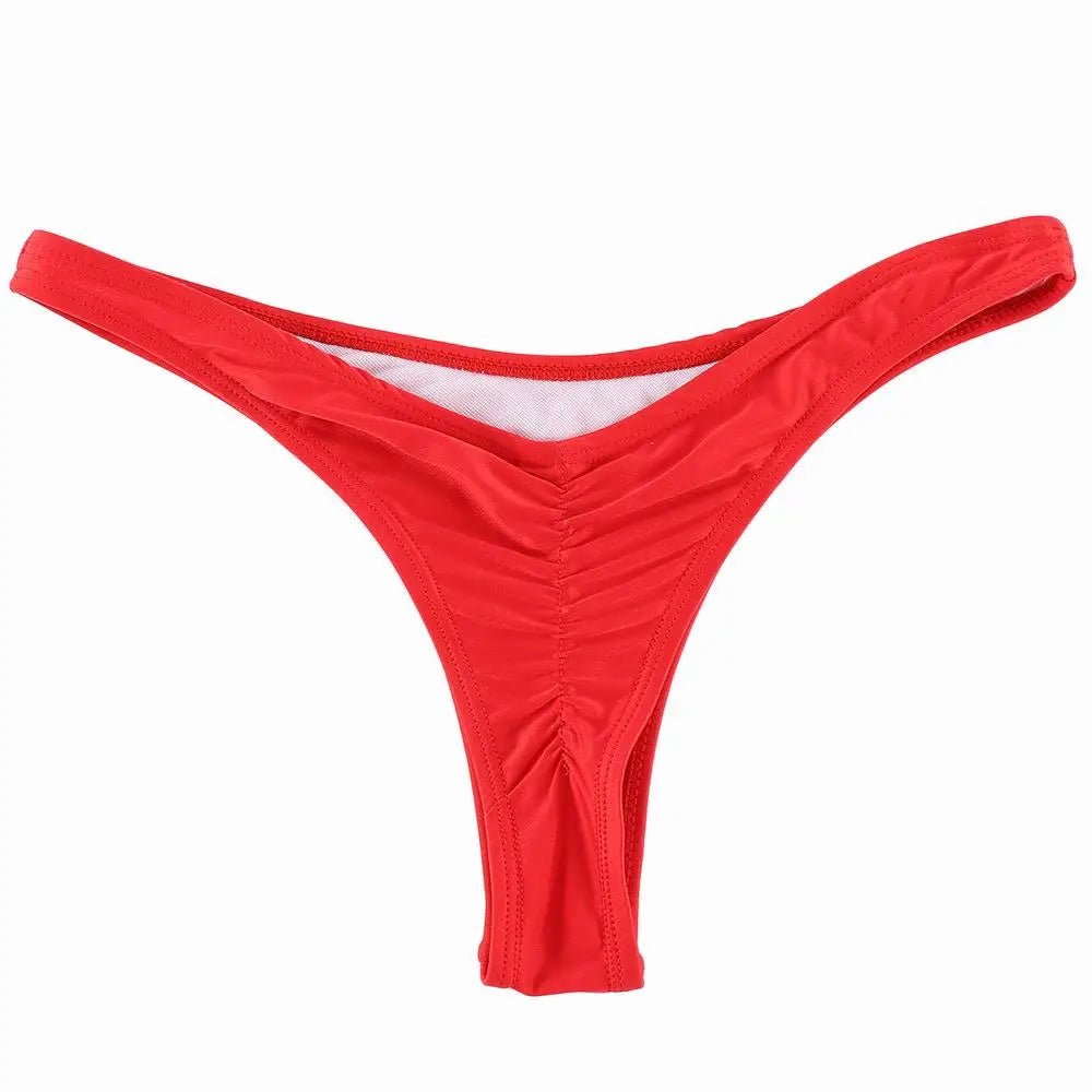 Sexy Side Tie Thong Bikini Bottoms | Adjustable Brazilian Swim Briefs - Cake Pops Parties