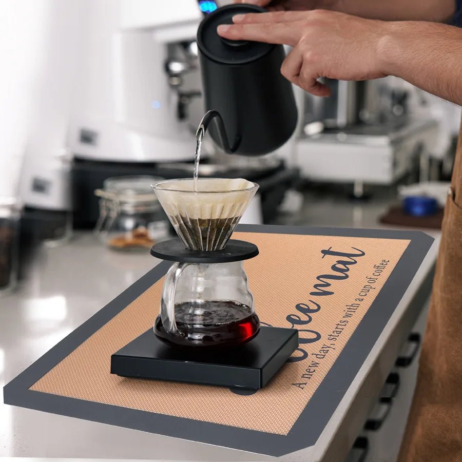 Silicone Coffee Maker Mat - Countertop & Coffee Bar Accessories - Cake Pops Parties