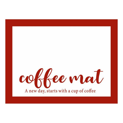 Silicone Coffee Maker Mat - Countertop & Coffee Bar Accessories - Cake Pops Parties