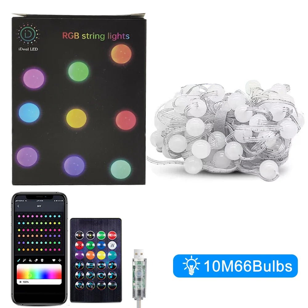 Smart Color Changing Globe String Lights - Cake Pops Parties