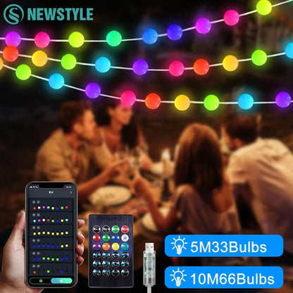 Smart Color Changing Globe String Lights - Cake Pops Parties