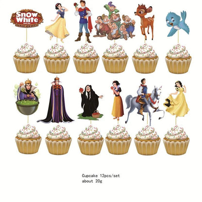 Snow White Princess Birthday Banner - Cake Pops Parties