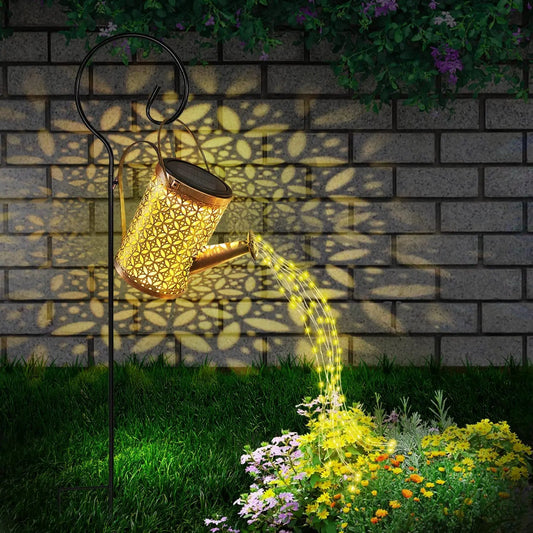 Solar Cascading Watering Can Light - Cake Pops Parties