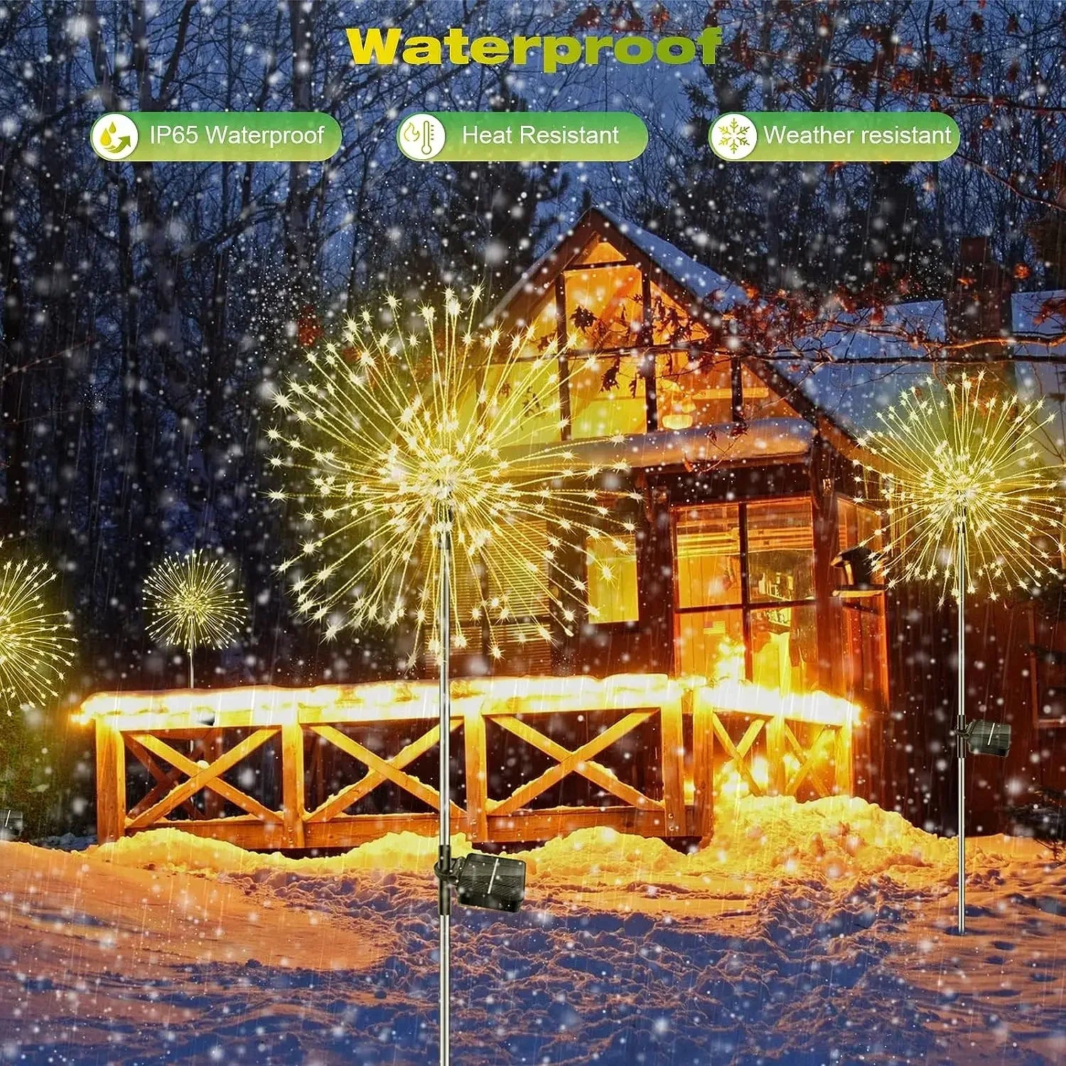 Solar Firework Lights - Garden Fairy Decoration - Cake Pops Parties