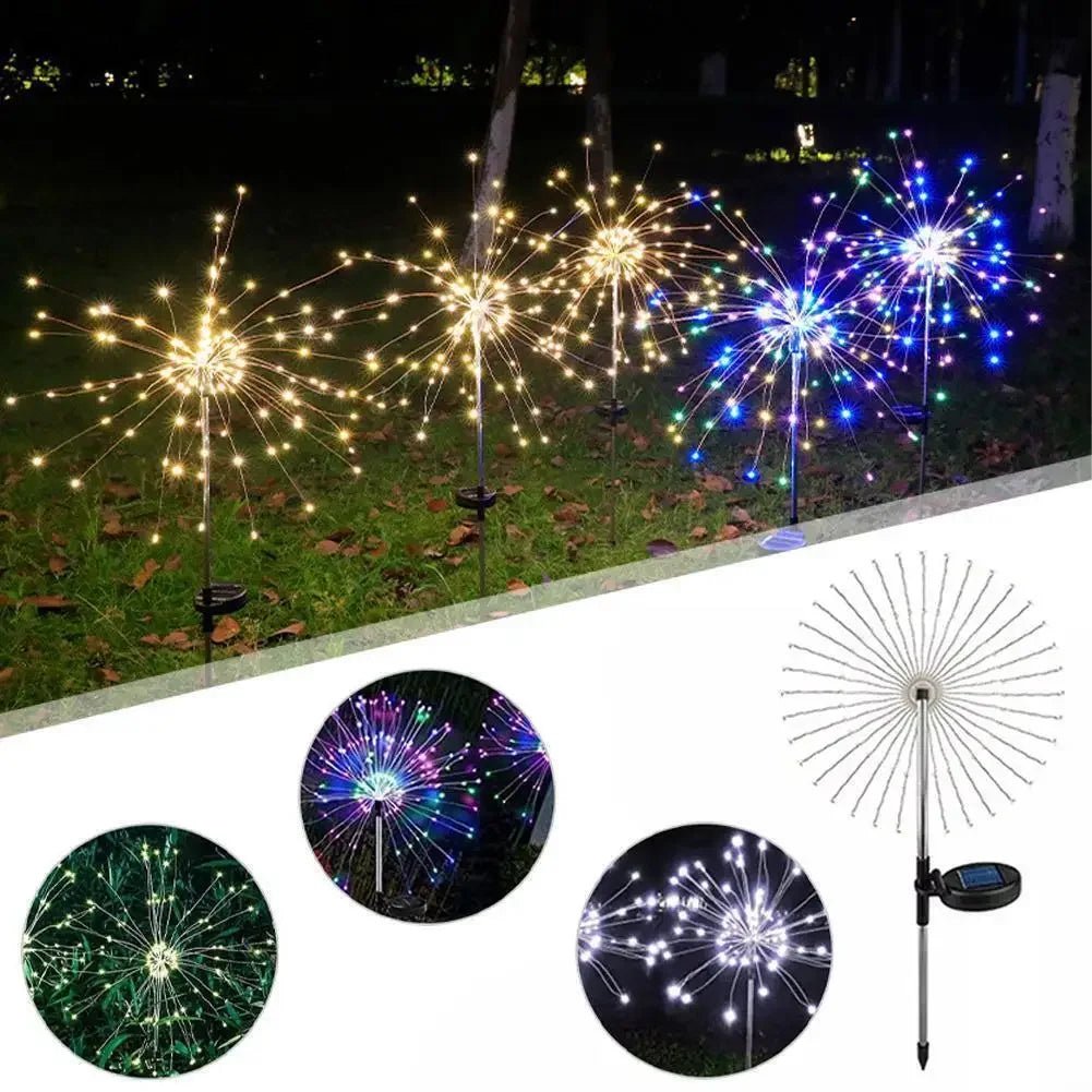Solar Firework Lights - Garden Fairy Decoration - Cake Pops Parties