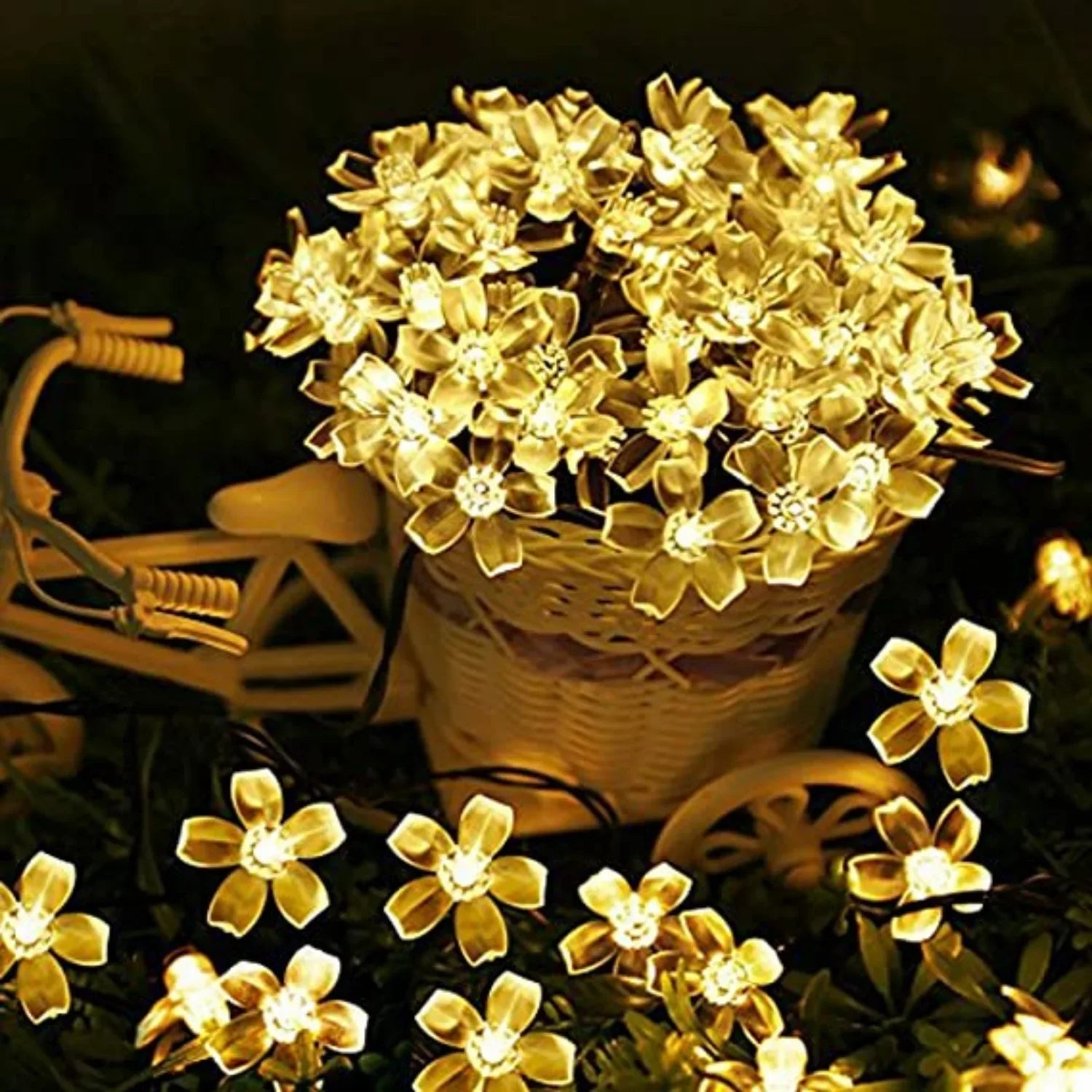 Solar Garden String Lights LED Blossom Festoon - Cake Pops Parties