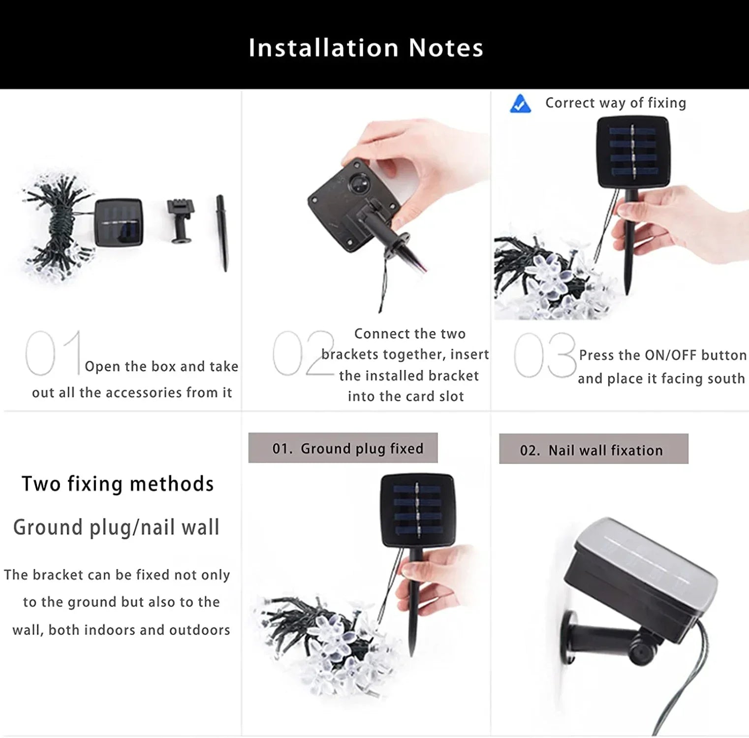 Solar Garden String Lights LED Blossom Festoon - Cake Pops Parties
