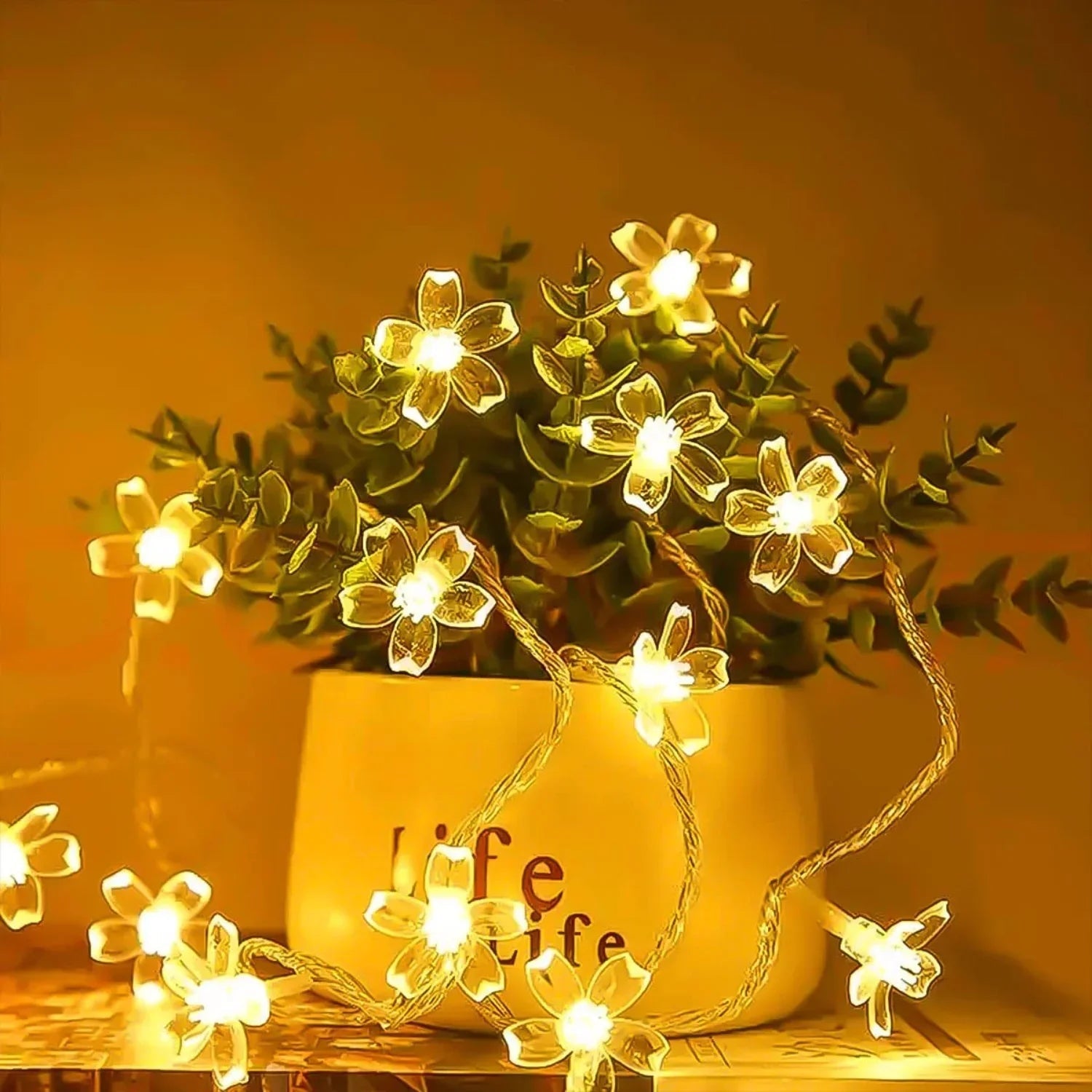 Solar Garden String Lights LED Blossom Festoon - Cake Pops Parties