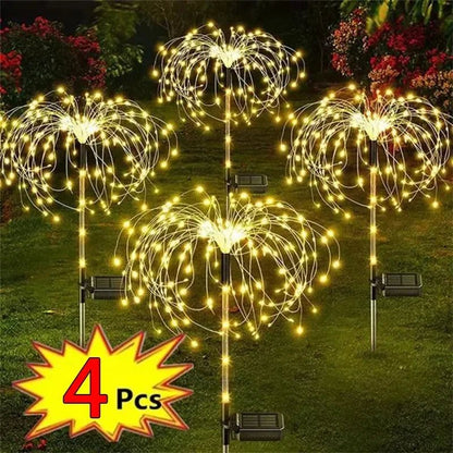 Solar LED Firework Fairy Lights - Outdoor Garden Decoration - Cake Pops Parties