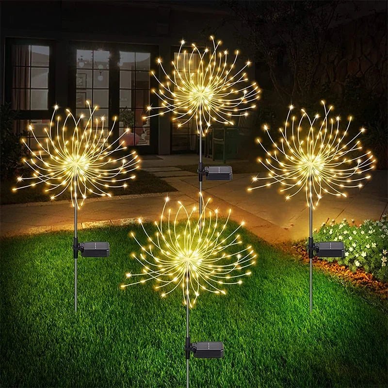 Solar LED Firework Fairy Lights - Outdoor Garden Decoration - Cake Pops Parties