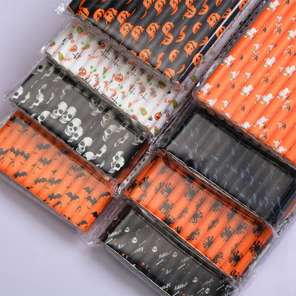 Spooky Halloween Paper Straws - Cake Pops Parties